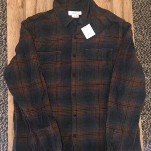 Urban Outfitters Black and Brown Flannel